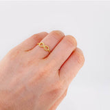 Anillo Burbuja Infinito 1.6 g / T6 1/4 Oro Amarillo 18K