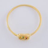 Anillo Recuadro Triqui 0.9 g / T7 Oro Amarillo 18K