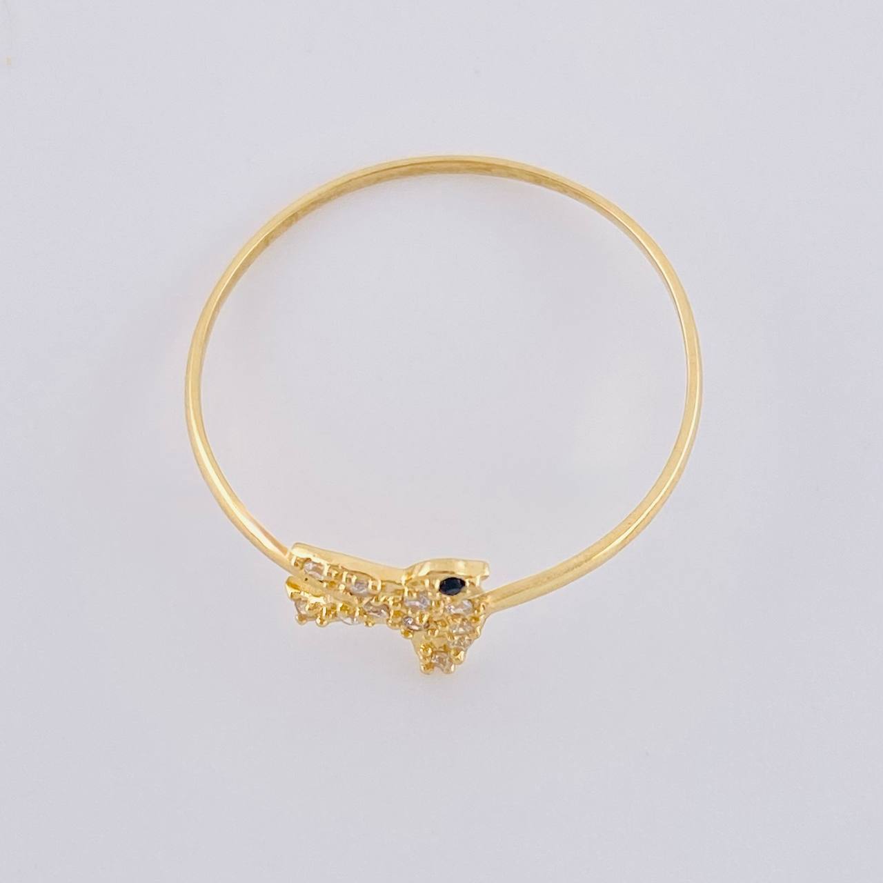 Anillo Paloma 0.8 g / T8 1/4 Oro Amarillo 18K