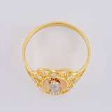 Anillo Virgen Bardera 2.2 g / T6 Tres Oros 18K