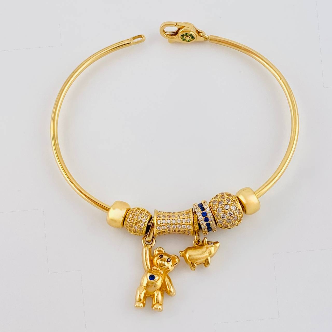 Pulso PD Oso Mano Arriba 15.95 g / 18.6 cm / 1.95 mm Oro Amarillo 18K