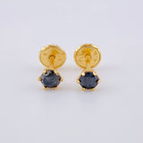 Topos Seis Garras Diamantes 25Pts 0.65 g / 3.6 mm Oro Amarillo 18K