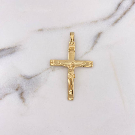 Dije Cruz Cristo 7.55gr / 5.4cm / Oro Amarillo 18K $
