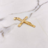 Dije Cruz Cristo 7.7gr / 5.4cm / Oro Amarillo 18K $