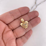 Dije Rostro Oso 2.9gr / 2.1cm / Circones Blancos Cafes Oro Amarillo 18K $