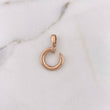 Dije Clavo 2.05gr / 2.5cm / Circones Blancos Oro Rosa 18K $