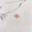 Herraje Trebol 0.8gr / 1.8cm / Rosado Oro Amarillo 18K $