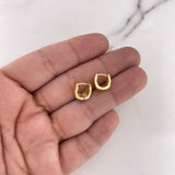 Candongas Lia 3gr / 0.9cm / Lisas Oro Amarillo 18K $