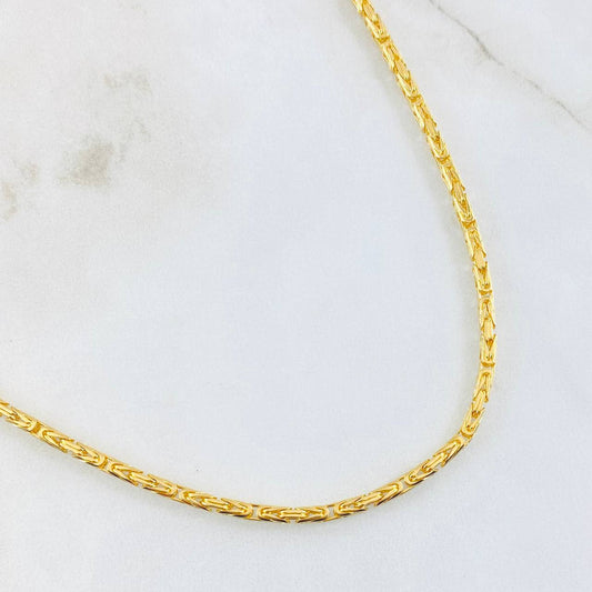 Cadena Peruana 24gr / 60cm / Oro Amarillo +3 18K