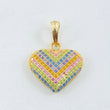 Dije Corazon Tupido 2.1gr / 2.3cm / Oro Amarillo 18K