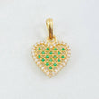 Dije Corazon Tupido 1.5gr / 2.1cm / Oro Amarillo 18K