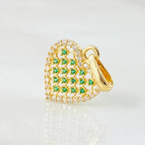 Dije Corazon Tupido 1.5gr / 2.1cm / Oro Amarillo 18K