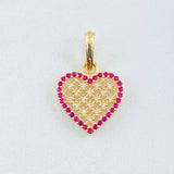 Dije Corazon Tupido 1.45gr / 2.1cm / Oro Amarillo 18K