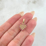 Dije Corazon Tupido 1.45gr / 2.1cm / Oro Amarillo 18K
