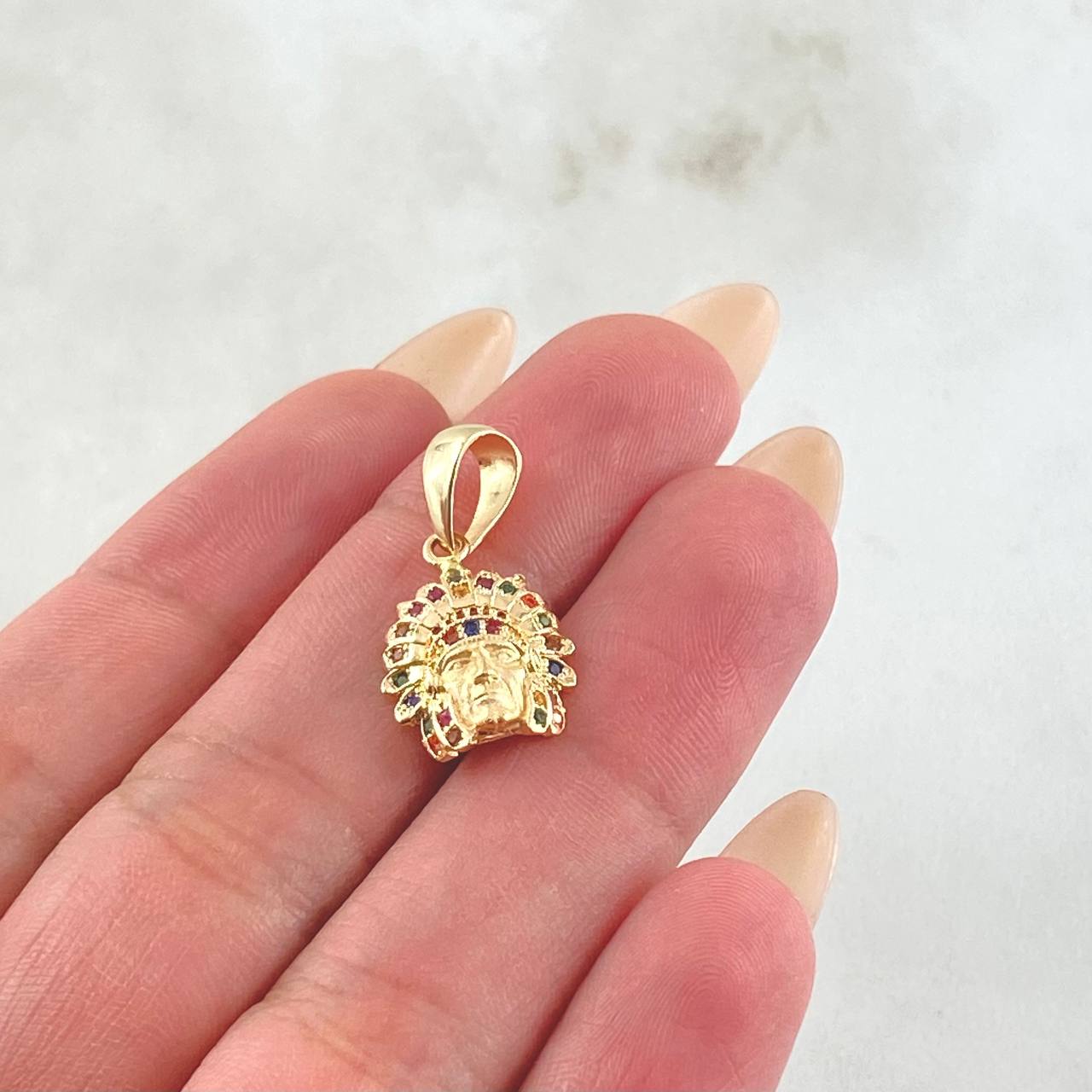 Dije Indio 1.85gr / 2.2cm / Oro Amarillo 18K