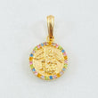 Dije Circulo San Miguel Arcangel 1.65gr / 2cm / Oro Amarillo 18K