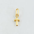 Dije Cruz Lisa 0.3gr / 1.5cm / Oro Amarillo 18K