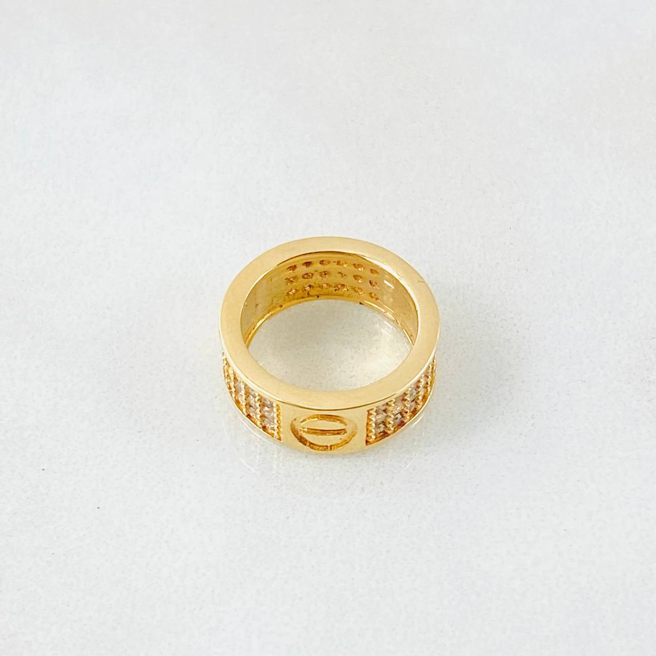 Dije Circulo Tornillo 2.85gr / 1.4cm / Oro Amarillo 18K