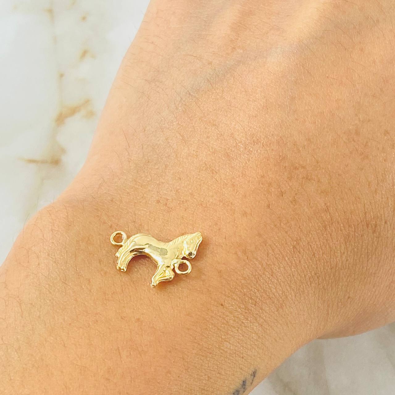 Herraje Caballo 0.5gr / 1.5cm / Oro Amarillo 18K