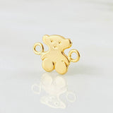 Herraje Oso 0.5gr / 1.3cm / Oro Amarillo 18K