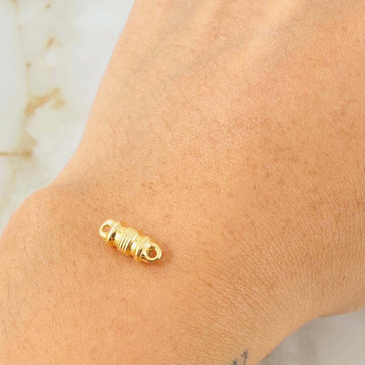 Herraje Cilindro 0.25gr / 1.2cm / Oro Amarillo 18K