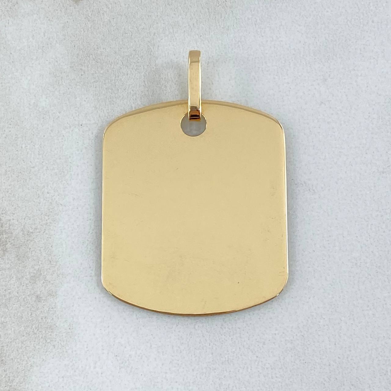 Dije Placa 3.05gr / 3.7cm / Oro 18K