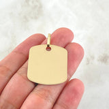 Dije Placa 3.1gr / 3.5cm / Oro 18K