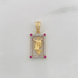Dije Jesús Resucitado 2.15g / 2.5cm Dos Oros Amarillo Blanco 18K