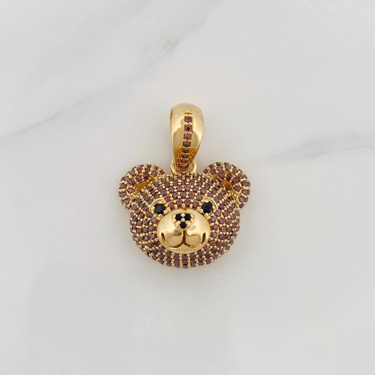 Dije Rostro Oso 10.65g / 3.4cm Oro Amarillo 18K