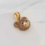 Dije Rostro Oso 10.65g / 3.4cm Oro Amarillo 18K