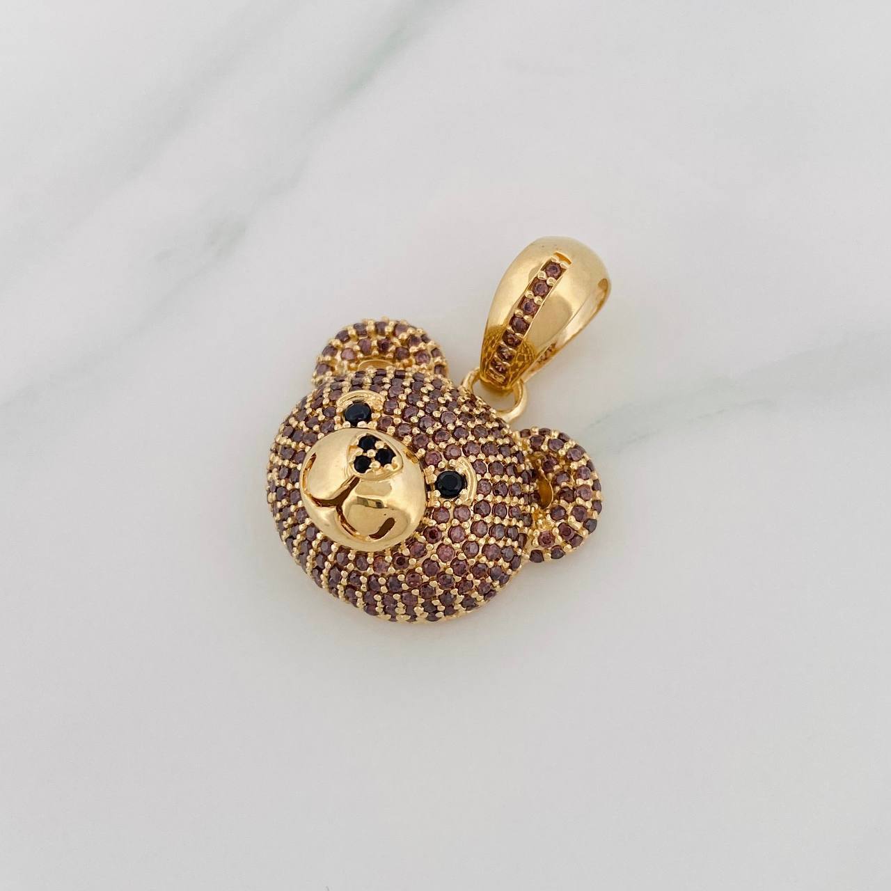 Dije Rostro Oso 10.65g / 3.4cm Oro Amarillo 18K