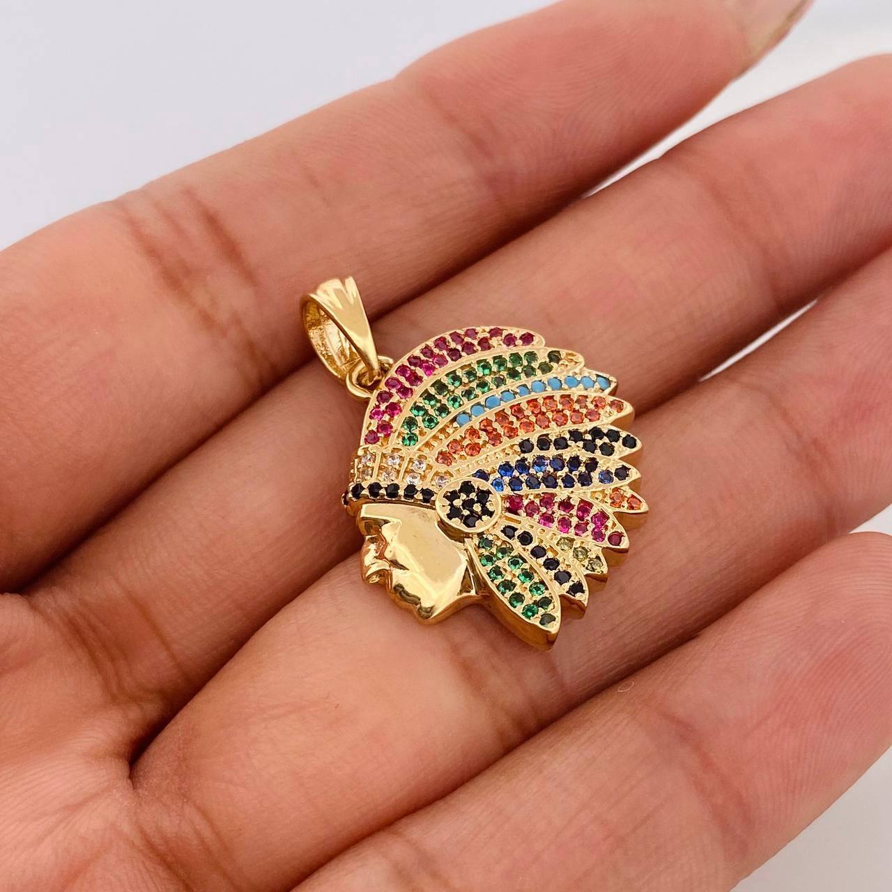 Dije Indio 5.35g / 3cm Oro Amarillo 18K