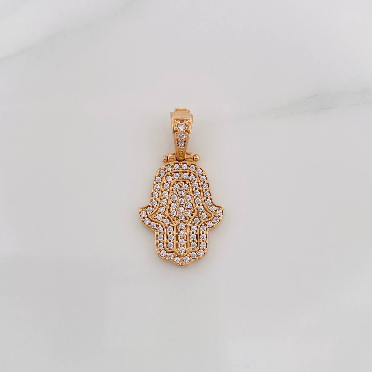 Dije Mano Hamsa 3.15g / 2.7cm Oro Rosa 18K