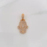 Dije Mano Hamsa 3.15g / 2.7cm Oro Rosa 18K