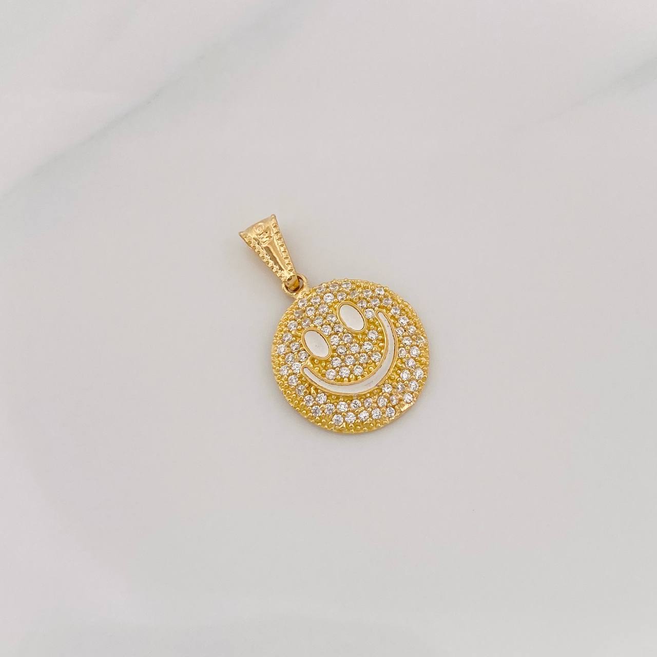 Dije Cara Feliz 1.9g / 2.2cm Oro Amarillo 18K