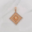 Dije Medusa Tribal 4.7g / 4.2cm Dos Oros Blanco Rosa 18K