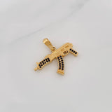 Dije Metralleta 4.1g / 3.4cm Oro Amarillo 18K