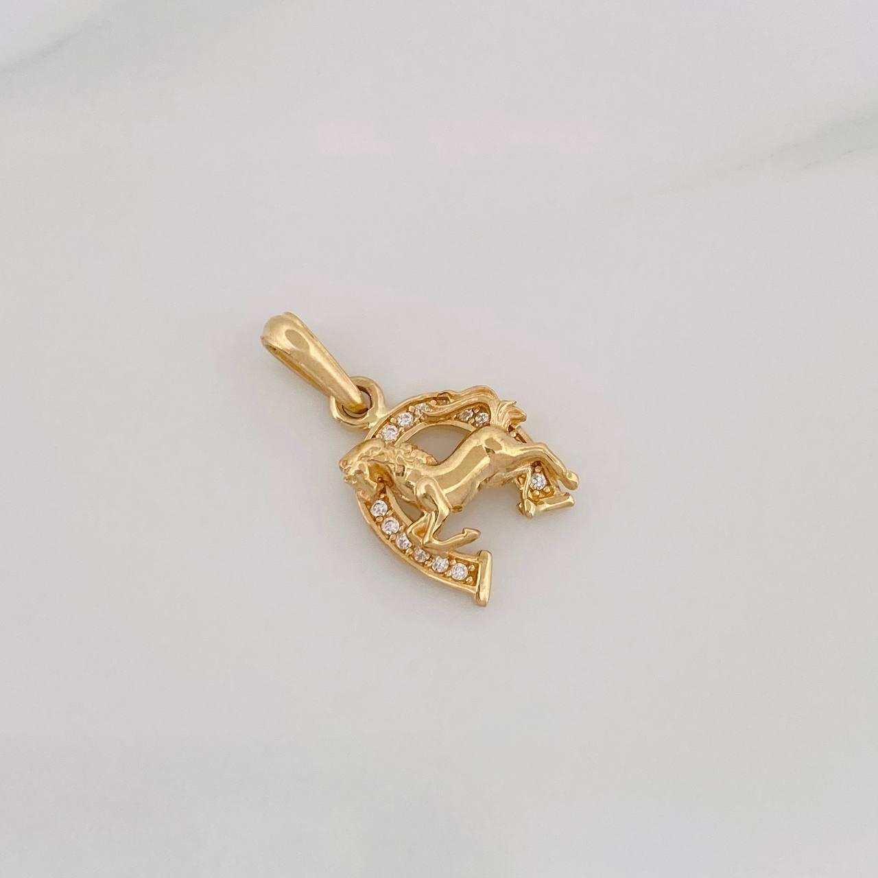 Dije Herradura Caballo 1.75g / 2cm Oro Amarillo 18K