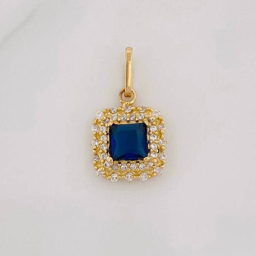 Dije Halo Cuadrado 1.85g / 2cm Oro Amarillo 18K