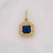 Dije Halo Cuadrado 1.85g / 2cm Oro Amarillo 18K