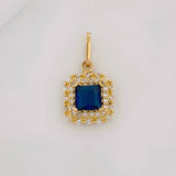 Dije Halo Cuadrado 1.85g / 2cm Oro Amarillo 18K