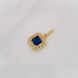 Dije Halo Cuadrado 1.85g / 2cm Oro Amarillo 18K