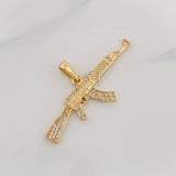 Dije Fusil 3.7g / 4.5cm Oro Amarillo 18K
