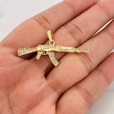 Dije Fusil 3.7g / 4.5cm Oro Amarillo 18K