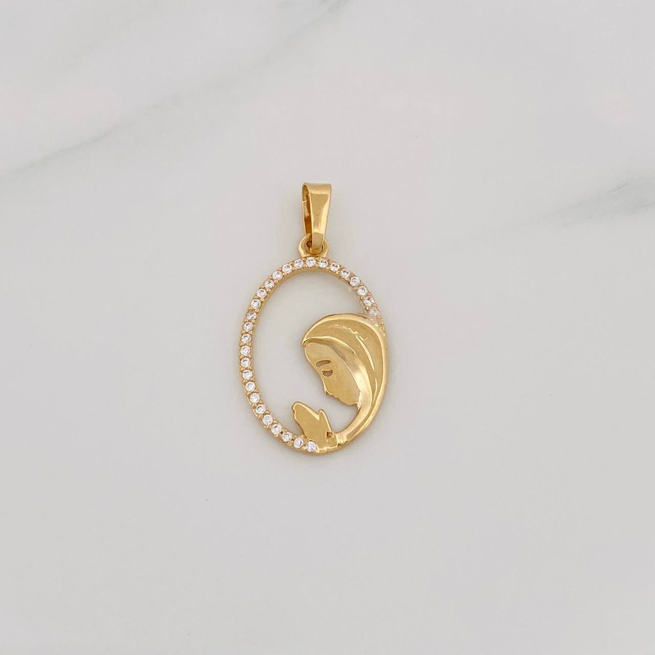 Dije Virgen María 1.2g / 2.5cm Oro Amarillo 18K