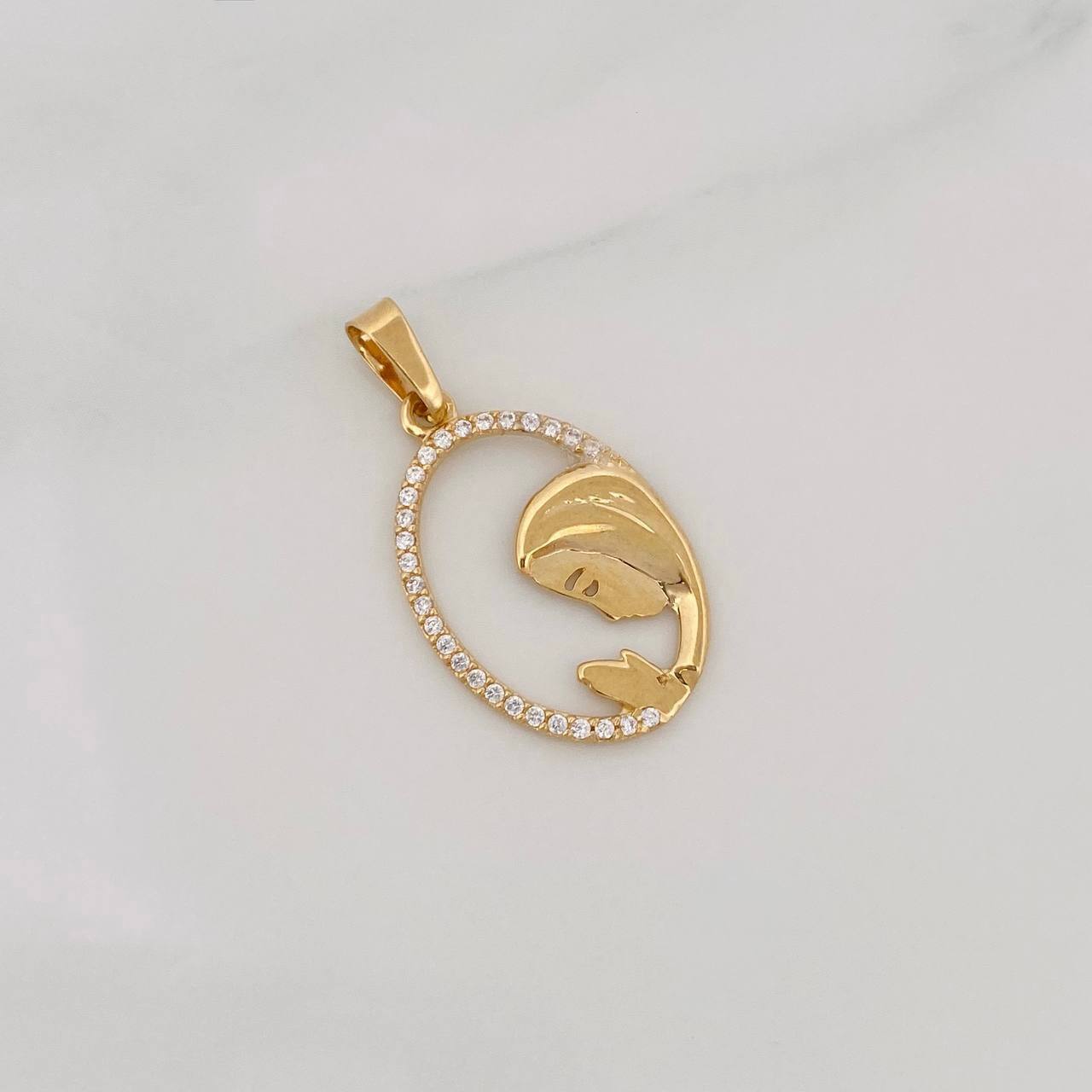 Dije Virgen María 1.2g / 2.5cm Oro Amarillo 18K