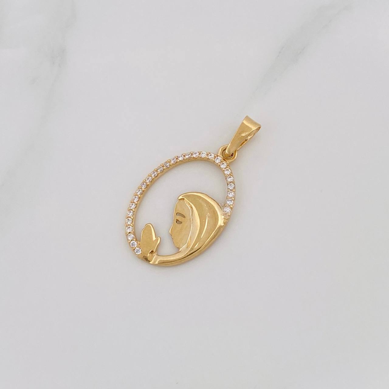 Dije Virgen María 1.2g / 2.5cm Oro Amarillo 18K