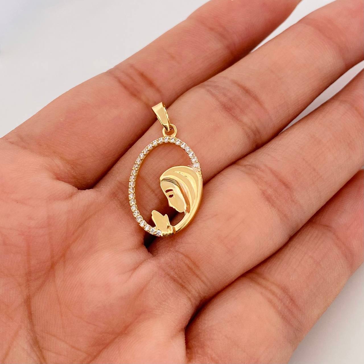Dije Virgen María 1.2g / 2.5cm Oro Amarillo 18K