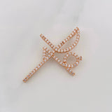 Dije Cruz Fe 3.1g / 3.8cm Oro Rosa 18K