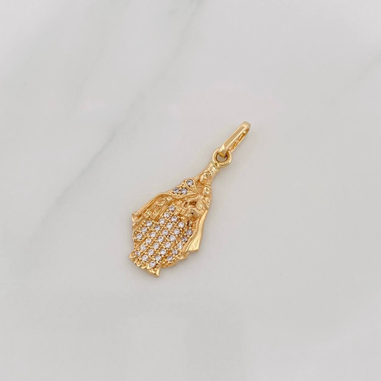 Dije Virgen Milagrosa 2.1g / 3cm Oro Amarillo 18K